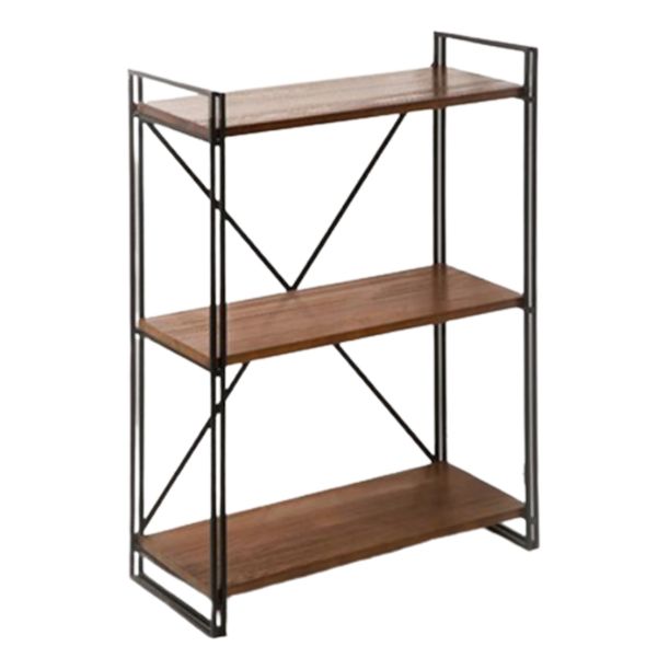 Home Office Etagere Bookshelf Modern Bookcase with Rectangle Shelves