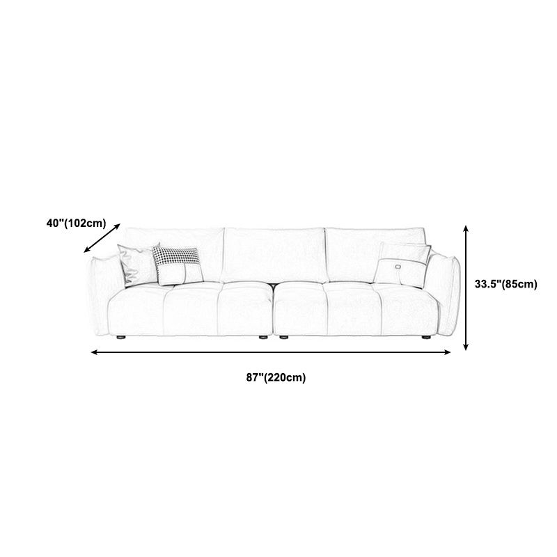 Velvet Living Room Square Arm Standard Cushions Contemporary Seating Clearhalo 'furn' 'furn_sofas' 'Furniture' 'furniture_sofas' 'kitchen' 'kitchen_sofas' 'Living Room Furniture' 'Sofa' 'sofas' 1200x1200_45e05408-88ec-4a8a-addf-1d37924cc32d