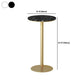 Glam 1/3/5 stuks staaftafel set rond stenen aanrecht met hoge ontlasting voor café