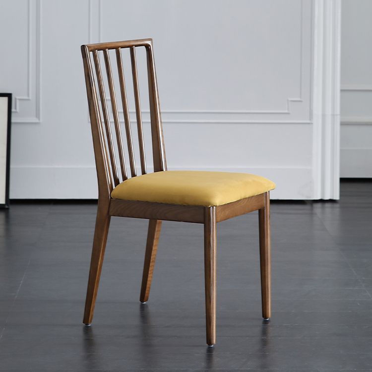 Contemporary Dining Chairs Kitchen Dining Armless Side Chairs with Wooden Legs