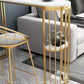 Glam Oval Bar Set Storage 1/2/3 Pieces Stone Counter Height Set in Gold Clearhalo 'Bar Furniture' 'furn' 'furn_home_bar_bar_sets' 'Furniture' 'Home Bars & Bar Sets' 'home_bar_bar_sets' 'Kitchen & Dining Furniture' 1200x1200_45e4e7bf-281d-4315-9977-28ce56c12334