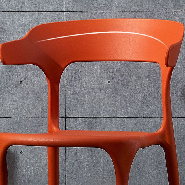 Scandinavian Plastic Dining Kitchen Room Armchair Open Back Chair Clearhalo ' kitchen&dining_furn' 'Dining Chairs' 'Dining Tables & Seating' 'dining_chair' 'furn' 'furn_dining_chair' 'Furniture' 'furniture_dining_chair' 'Kitchen & Dining Furniture' 'kitchen' 1200x1200_45e52c37-1d8a-4fd4-8684-158307cc59fe