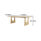 Wood Dining Table Traditional Luxury Dining Table with Sled Base