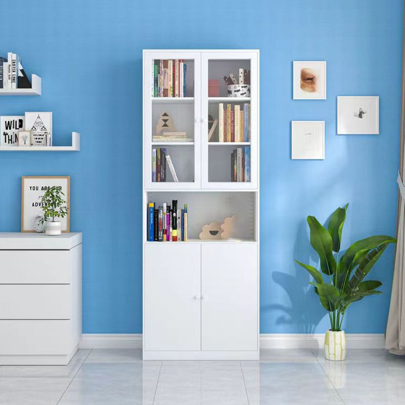 13 "brede moderne boekenplank gesloten terug boekenkast met rechthoekige planken