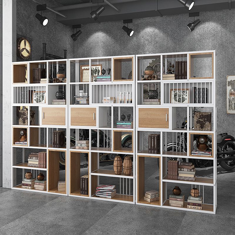 79"H Bookshelf Industrial Style Open Back Bookcase for Home Office Clearhalo 'Bookcases' 'furn' 'furn_bookcases' 'Furniture' 'furniture_bookcases' 'kitchen' 'kitchen_bookcases' 'Living Room Furniture' 'Office Furniture' 1200x1200_45e8b0c3-02f2-415c-9c3b-7e7126e8a751