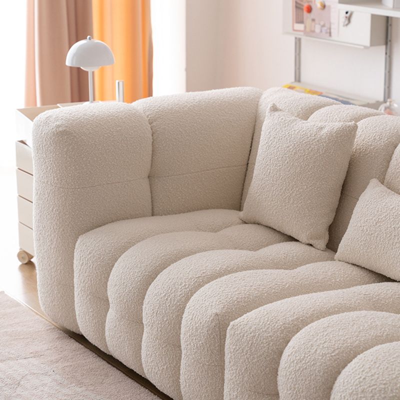 Wool Tuxedo Arm Sofa with Biscuit Back for Living Room 40.16" Wide Clearhalo 'furn' 'furn_sofas' 'Furniture' 'Living Room Furniture' 'Sofa' 'sofas' 1200x1200_45eaa54e-1c94-4189-a60d-6fc817d23fe9