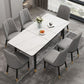 Extendable Sintered Stone Dining Table in White Modern Table with 4 Legs for Restaurant Clearhalo ' dining_table' 'Dining Tables & Seating' 'Dining Tables' 'furn' 'furn_dining_table' 'Furniture' 'furniture_dining_table' 'Kitchen & Dining Furniture' 'kitchen&dining_furn' 'kitchen' 'kitchen_dining_table' 1200x1200_45eaf3b4-6e6d-4b89-908f-8d12558c8ac1