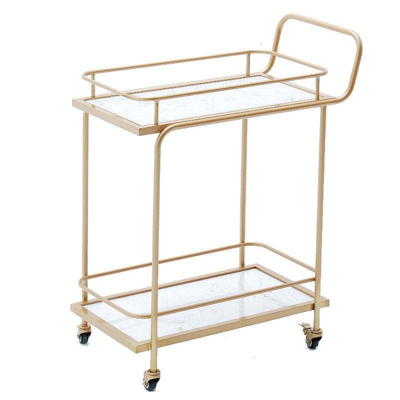 Open Storage Prep Table 27.2"L Modern Home Prep Table with Casters