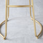 Finitura opaca contemporanea sgabello da bar in ferro footrest sgabello