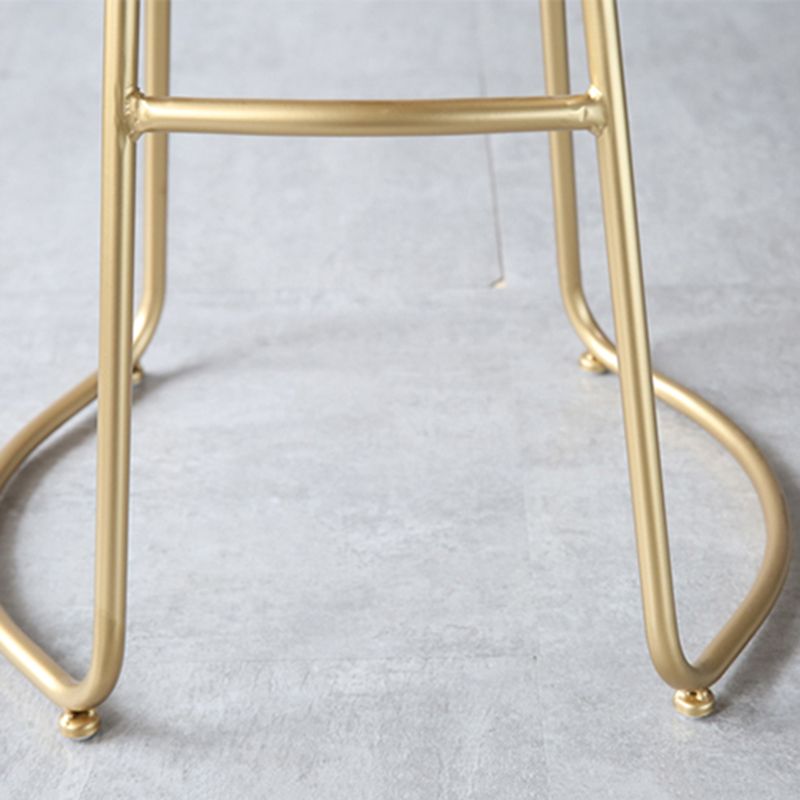 Finitura opaca contemporanea sgabello da bar in ferro footrest sgabello