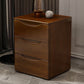 3 Drawers Contemporary Accent Table Nightstand Antique Finish Nightstand
