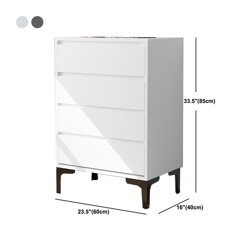 Modern 23.62" L Accent Chest with Drawers and Black Bracket Legs Clearhalo 'Cabinets & Chests' 'cabinets_chests' 'furn' 'furn_cabinets_chests' 'Furniture' 'Living Room Furniture' 1200x1200_45f535c1-ed53-4384-821c-65c7fd17b4b2