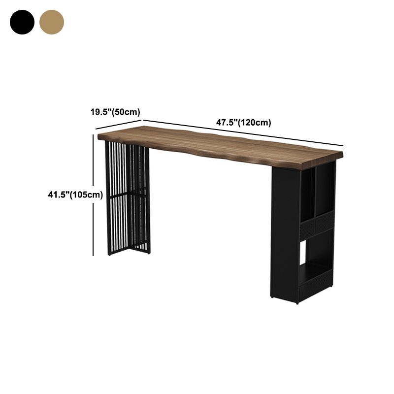 Tavolo da pranzo in legno in legno massiccio rettangolo tavolo da pranzo contemporanea con base di stoccaggio