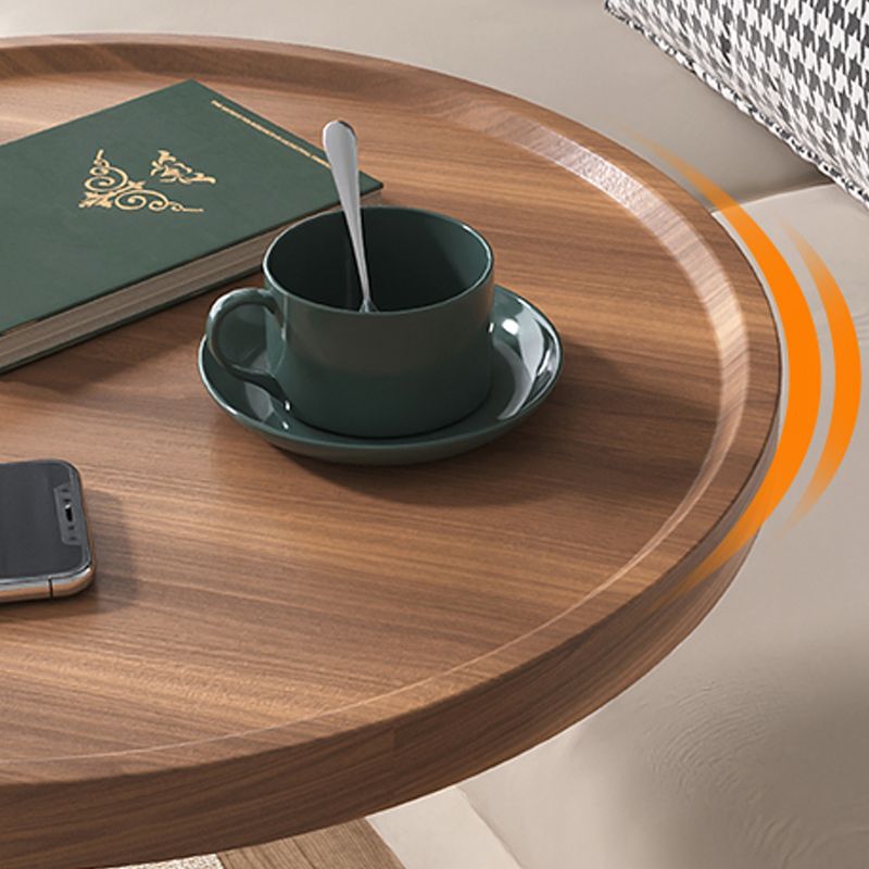 Metal and Wood Side Table Contemporary End Table for Living Room Clearhalo 'Coffee & Accent Tables' 'End & Side Tables' 'end_side_tables' 'furn' 'furn_end_side_tables' 'Furniture' 'Living Room Furniture' 1200x1200_45f7ce9b-e09c-418a-af88-e37080f3b94b