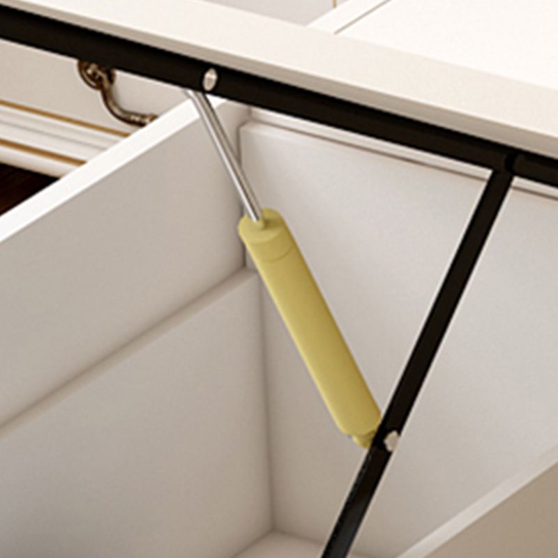 Wood Victorian Bed Frame White Camelback Headboard Panel Bed