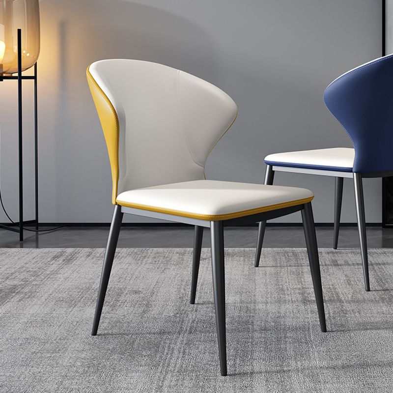 Modern Style Chairs Dining Armless Chairs for Kitchen with Metal Legs Clearhalo 'Dining Chairs' 'Dining Tables & Seating' 'dining_chair' 'furn' 'furn_dining_chair' 'Furniture' 'furniture_dining_chair' 'Kitchen & Dining Furniture' 1200x1200_45fae08f-7621-428d-aa88-947a81f92d9d