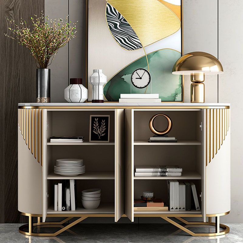 Base oro moderna sideboard a buffet a buffet con archiviazione
