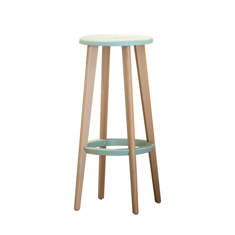 Contemporary Simple Wood Counter Stools Circular Seats Indoor Bar Stool Clearhalo 'Bar Furniture' 'Bar Stools' 'bar_stools' 'furniture_bar_stools' 'Kitchen & Dining Furniture' 'kitchen&dining_furn' 'kitchen' 'kitchen_furn' Furniture' 1200x1200_45fb64a7-f7e1-4a08-80df-21e83dd6a1b5