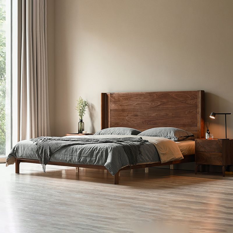 Testiera in legno massiccio materasso da letto standard incluso telaio del letto con gambe personalizzate