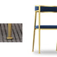Chaise d'appoint de salle à manger en velours Glam, fauteuil rembourré d'intérieur pour cuisine