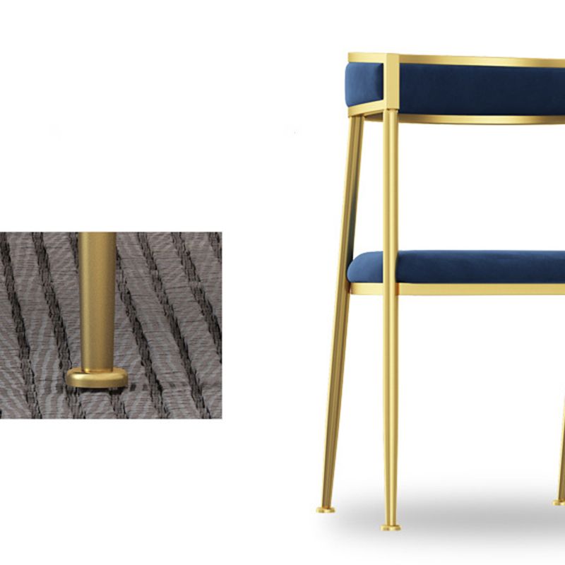 Chaise d'appoint de salle à manger en velours Glam, fauteuil rembourré d'intérieur pour cuisine