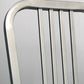 Industriële metalen eetkamerstoelen Slat achter eetstoel in zilver