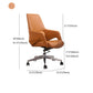 Modern Upholstered Office Chair Ergonomics Task Chair with Metal Base