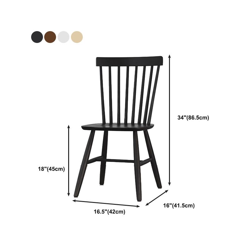 Minimalist Wood Side Dining Chairs Windsor Back Side Chair for Home Clearhalo 'Dining Chairs' 'Dining Tables & Seating' 'dining_chair' 'furn' 'furn_dining_chair' 'Furniture' 'furniture_dining_chair' 'Kitchen & Dining Furniture' 1200x1200_46012516-f6bb-4ec4-8ae1-37e34f3d72ae