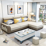 Modern 3-seat Sectionals Pillow Top Arm Sofa with Adjustable Headrest Clearhalo 'Furniture' 'furniture_sectionals' 'kitchen' 'kitchen_sectionals' 'Living Room Furniture' 'Sectionals' 1200x1200_46013dae-6154-41b9-b3c2-0f3eefe32a4a