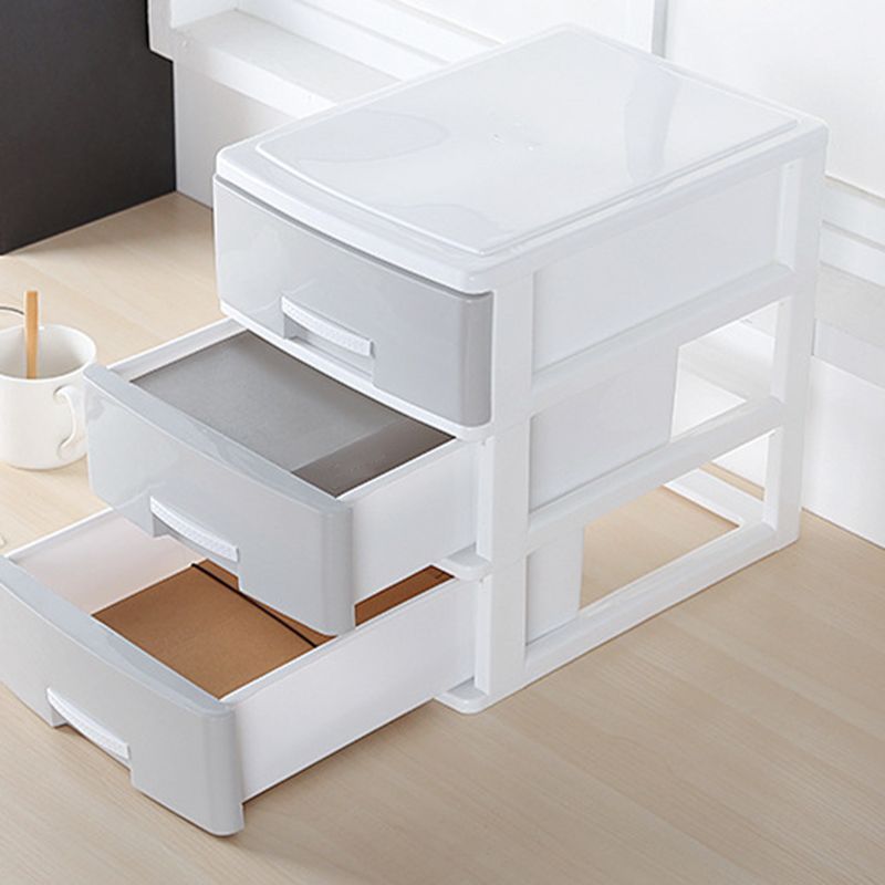 Plástico de gabinete moderno con cajones que archivan para la oficina en casa