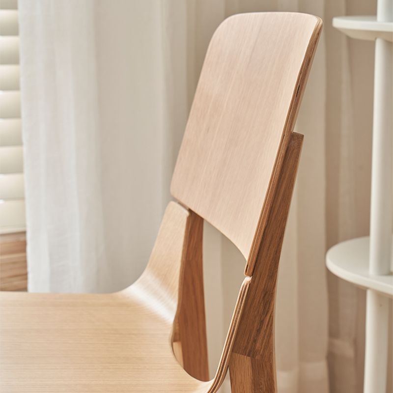 Nordic Style Solid Wood Dining Room Chair Armless Open Back Dining Side Chair for Home Use Clearhalo ' kitchen&dining_furn' 'Dining Chairs' 'Dining Tables & Seating' 'dining_chair' 'furn' 'furn_dining_chair' 'Furniture' 'furniture_dining_chair' 'Kitchen & Dining Furniture' 'kitchen' 1200x1200_46032f6b-3dd5-4b82-ab09-63bf89afac05