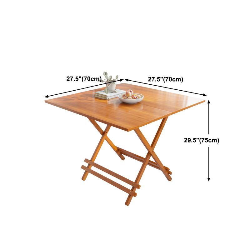 Modern Bamboo Pedestal Dining Table Natural Folding Table for Kitchen Clearhalo 'Dining Tables & Seating' 'Dining Tables' 'dining_table' 'furn' 'furn_dining_table' 'Furniture' 'furniture_dining_table' 'Kitchen & Dining Furniture' 'kitchen' 'kitchen_dining_table' 1200x1200_46039c8c-0158-4308-8939-b0fb39e42549