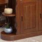 Bar Pulls Traditional Solid Wood Shelves Included Accent Cabinet
