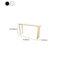 Faux marmeren tafel moderne bistro-bartafel met sledeonderstel