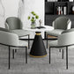 Glam Metal Dinette Table Gesinterde stenen eettafel voor thuisgebruik