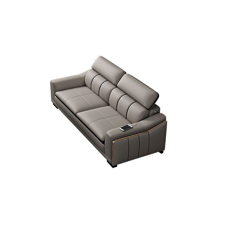 Scandinavian Light-grey High Back Sloped Arm Sectional with Wear-resisting Clearhalo 'furn' 'furn_sectionals' 'Furniture' 'Living Room Furniture' 'Sectionals' 1200x1200_46077d72-2781-44c6-88e8-6c11a573c9ab