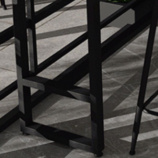 Modern 1/2/5 Pieces Metal Bar Table Set Rectangle Bar Table with High Stools Clearhalo 'Bar Furniture' 'furn' 'furn_home_bar_bar_sets' 'Furniture' 'Home Bars & Bar Sets' 'home_bar_bar_sets' 'Kitchen & Dining Furniture' 1200x1200_46081b8c-1a84-4805-b1d7-c8c8ab42fa9f