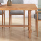Rectangle Pine Wood Table for Restaurant Modern Dining Table with Trestle Base