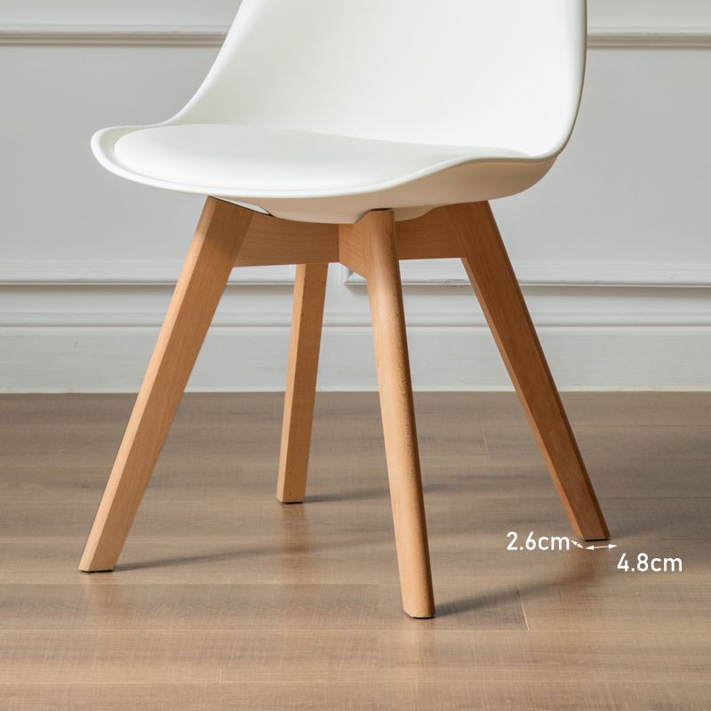 Glam Style Upholstered Armless Dining Chairs with Wooden Legs Side Chairs for Home Use Clearhalo ' kitchen&dining_furn' 'Dining Chairs' 'Dining Tables & Seating' 'dining_chair' 'Furniture' 'furniture_dining_chair' 'Kitchen & Dining Furniture' 'kitchen' 1200x1200_46098641-4f5e-4b11-b5c9-42dc6f3508fb