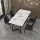 Modern Rectangle Stone Table for Restaurant Balck Metal Pedestal Dining Table Clearhalo 'Dining Tables & Seating' 'Dining Tables' 'dining_table' 'furn' 'furn_dining_table' 'Furniture' 'furniture_dining_table' 'Kitchen & Dining Furniture' 'kitchen' 'kitchen_dining_table' 1200x1200_460c4391-050b-47bc-85cb-57fa0d623f20