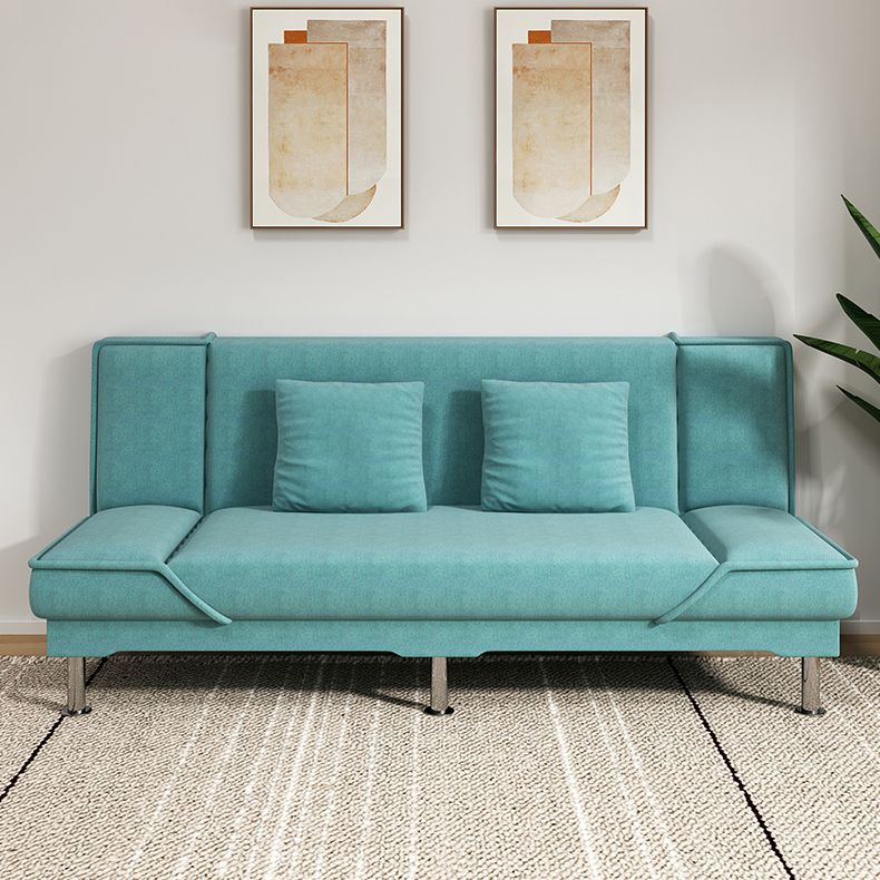 Contemporary Armless Convertible Sofa Linen Foldable Sofa for Apartment Clearhalo 'furn' 'furn_sofas' 'Furniture' 'Living Room Furniture' 'Sofa' 'sofas' 1200x1200_460d29c3-79a1-493c-a318-a611fdb4f7c6