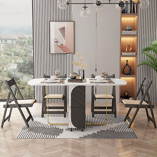 29.3 "Simplicity Style Furniture Ovaal vouwmachines Tabel (alleen tafel)