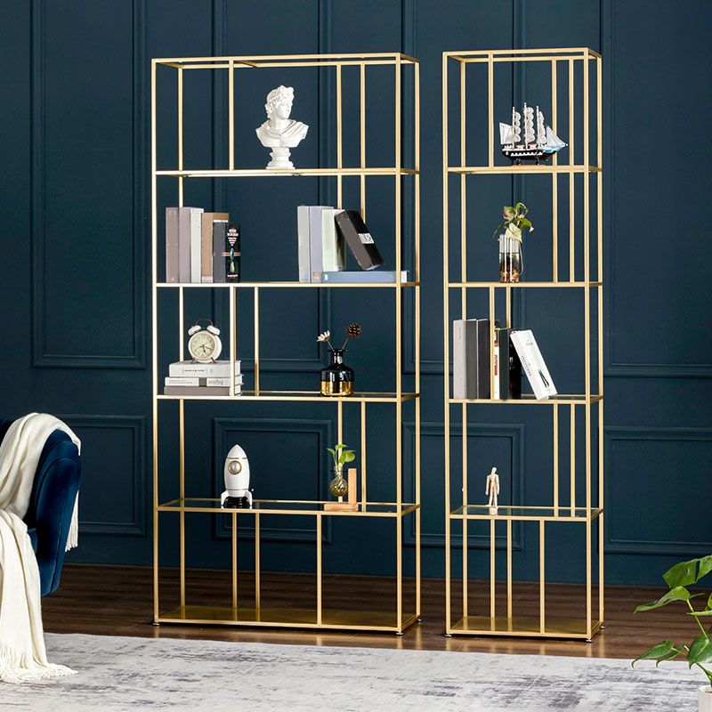 Metal Industrial Etagere Bookshelf Iron Open Vertical Bookshelf for Office Clearhalo 'Bookcases' 'furn' 'furn_bookcases' 'Furniture' 'furniture_bookcases' 'kitchen' 'kitchen_bookcases' 'Living Room Furniture' 'Office Furniture' 1200x1200_4612b6a7-32a5-476f-aa32-e1f4ed556ccf