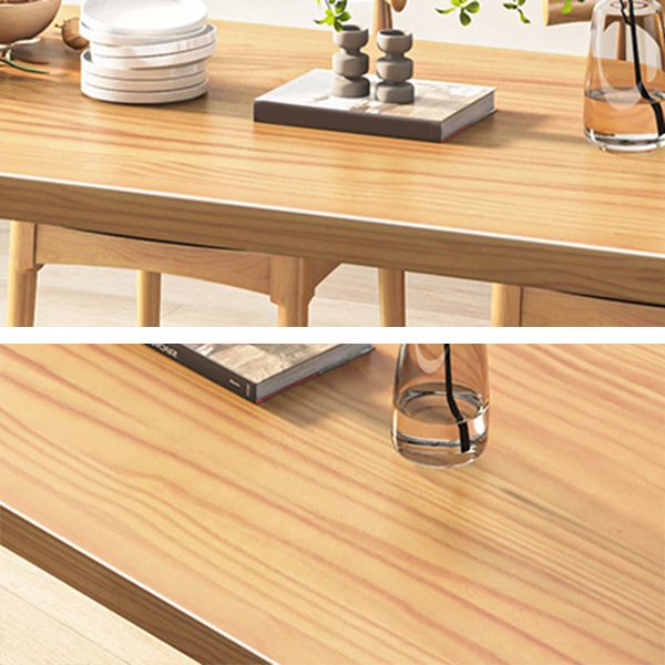 Table à manger industrielle à double piédestal Table en pin pour salle à manger cuisine