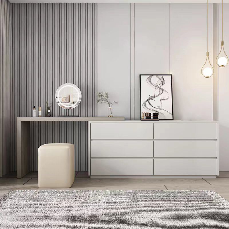 15 "brede hedendaagse make-up ijdelheid witte houten kaptafel