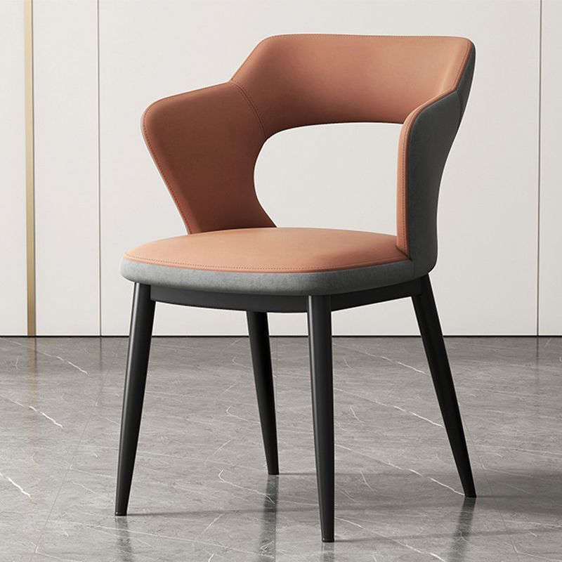 Chaise latéral sans bras moderne du milieu du siècle