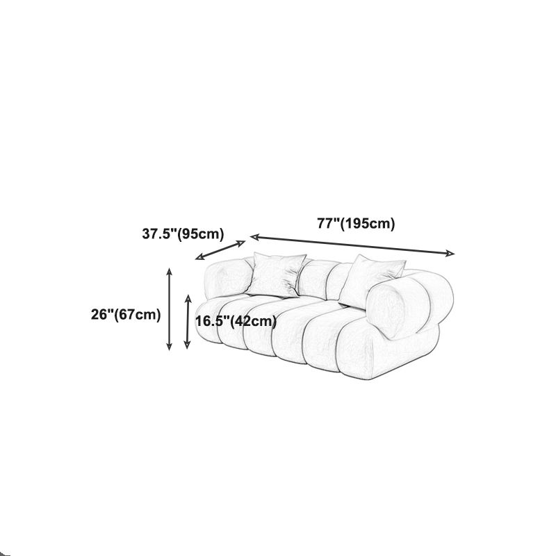 Scandinavian Green Sofa with Tuxedo Arm and Sewn Pillow Back Clearhalo 'furn' 'furn_sectionals' 'Furniture' 'furniture_sectionals' 'kitchen' 'kitchen_sectionals' 'Living Room Furniture' 'Sectionals' 1200x1200_4619f0d2-7fb9-43c8-9a13-2e44c26299ec