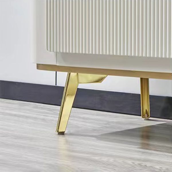 Glam Side Board Faux Marble Sideboard Table with Doors for Dining Room Clearhalo 'buffet_sideboard' 'Buffets & Sideboards' 'furn' 'furn_buffet_sideboard' 'Furniture' 'Kitchen & Dining Furniture' 1200x1200_4619f306-f5d2-4292-b793-5366d014c0d4