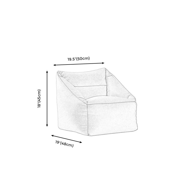 Chaise en cuir fausse 19.6 "L x18,8 W x17.7" H ARMS INCLUS CHAISE