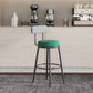 Contemporary Matte Finish Velvet Stool Milk Tea Shop Footrest Barstool